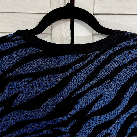 Chico's Cardigan Size 1 (8) Double Knit Zebra Print - Picture 12 of 15